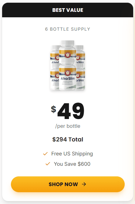 alka slim 6 bottles price